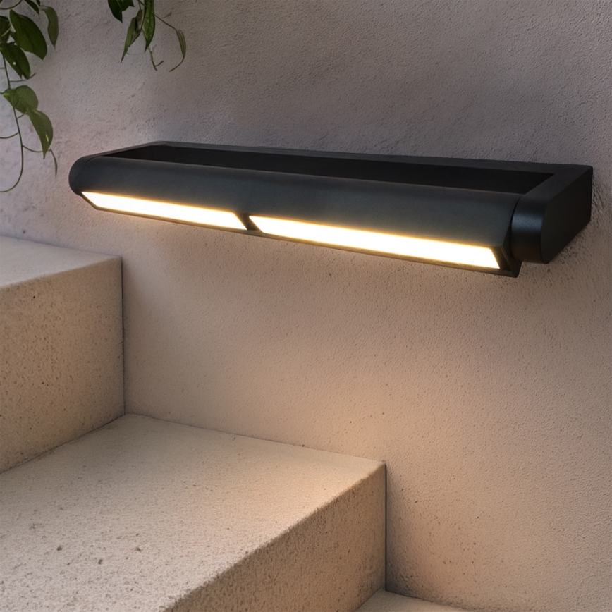 Brilagi - Applique murale extérieure SALERNO, LED 24W, 230V, 66 cm, noire, IP65