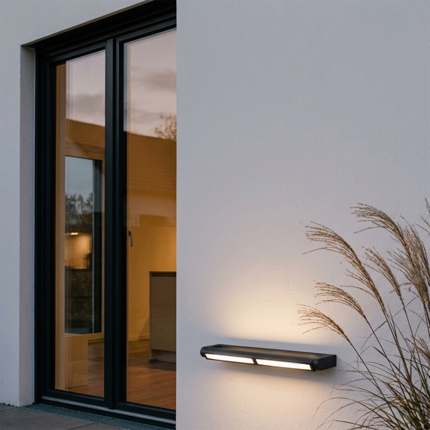 Brilagi - Applique murale extérieure SALERNO, LED 24W, 230V, 66 cm, noire, IP65