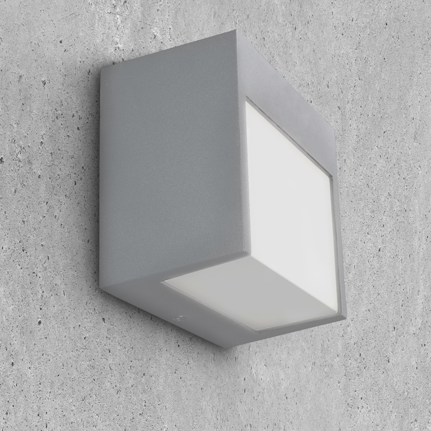 Brilagi - Applique murale extérieure TERNI LED/12W/230V gris IP44