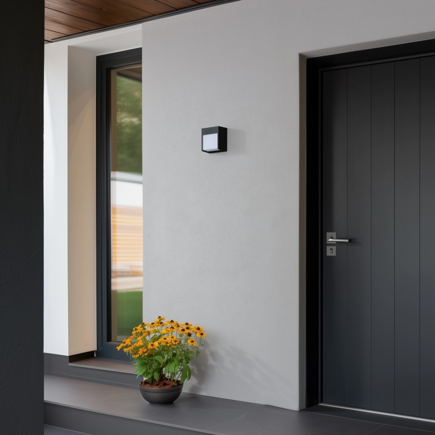 Brilagi - Applique murale extérieure TERNI LED/12W/230V noir IP44