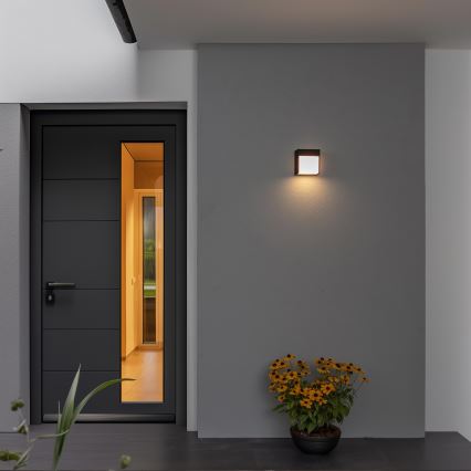 Brilagi - Applique murale extérieure TERNI LED/12W/230V noir IP44