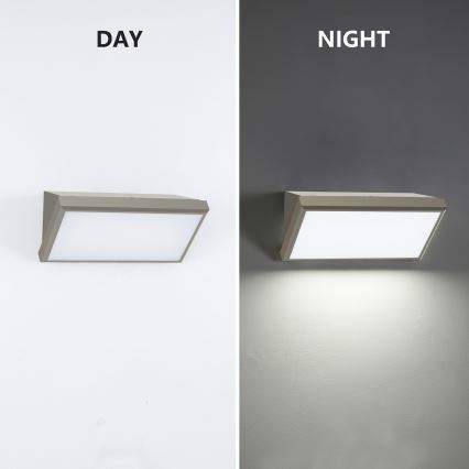 Brilagi - Applique murale extérieure TRIANGLE LED/20W/230V gris IP65