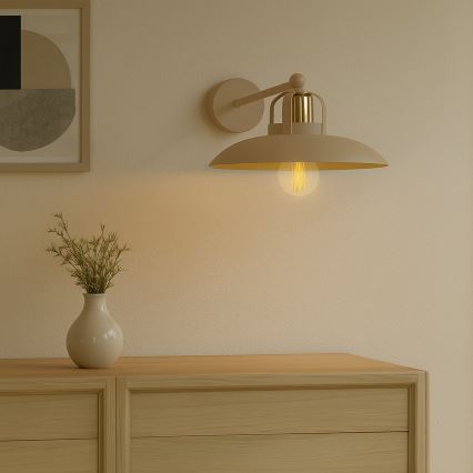 Brilagi - Applique murale FLAMENGO 1xE27/60W/230V beige