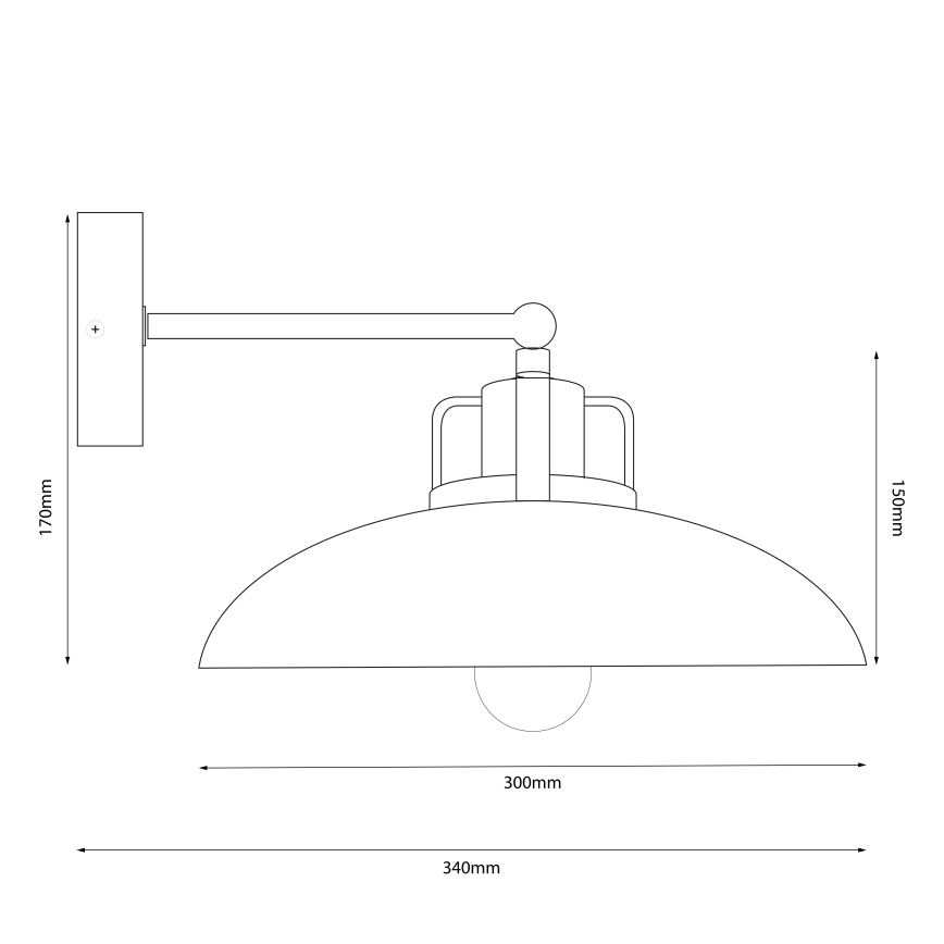 Brilagi - Applique murale FLAMENGO 1xE27/60W/230V beige