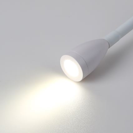 Brilagi - Applique murale flexible MAYA Double LED/4W/230V + LED/3W blanc