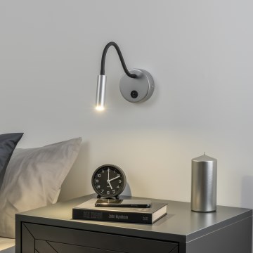 Brilagi - Applique murale flexible MAYA LED/3W/230V 4000K argent