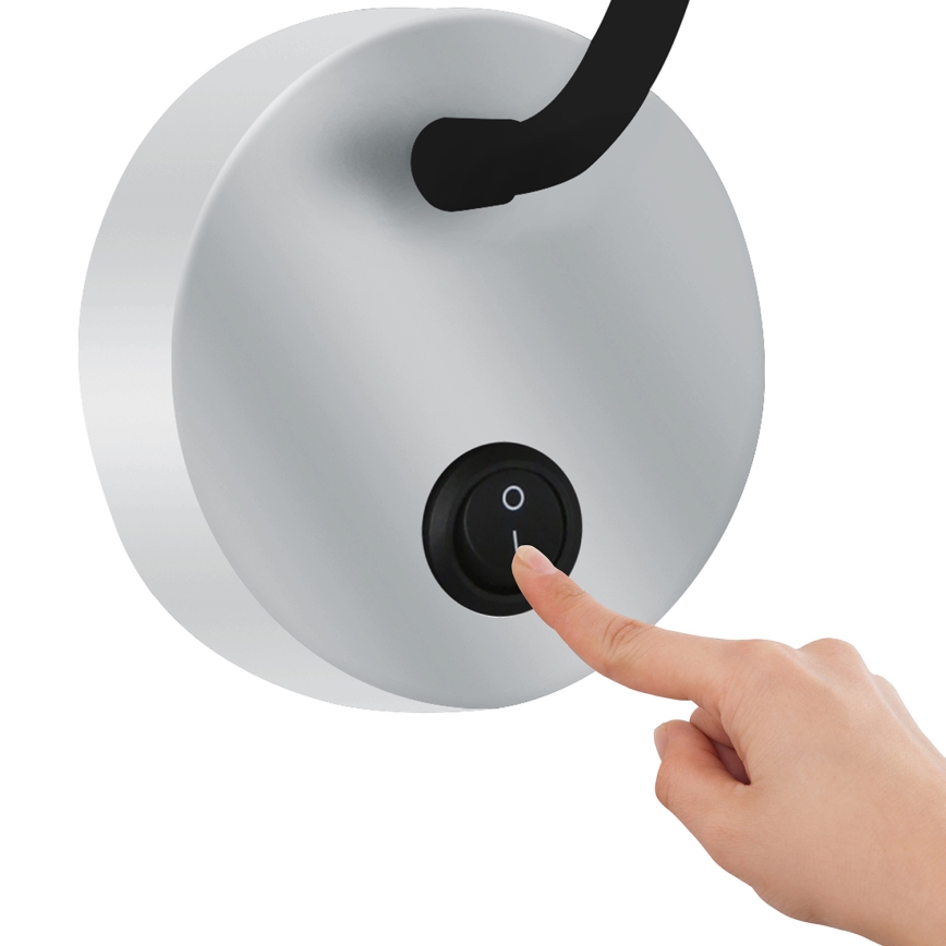 Brilagi - Applique murale flexible MAYA LED/3W/230V 4000K argent