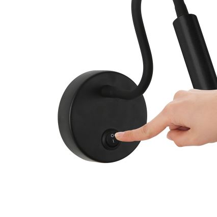 Brilagi - Applique murale flexible MAYA LED/3W/230V 4000K noir