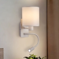 Brilagi - Applique murale flexible NUBILA 1xE27/25W/230V + LED/3W blanc