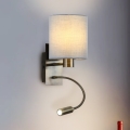Brilagi - Applique murale flexible NUBILA 1xE27/25W/230V + LED/3W laiton/crème