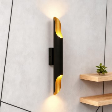 Brilagi - Applique murale KALMAR 2xE27/40W/230V noire/bronze