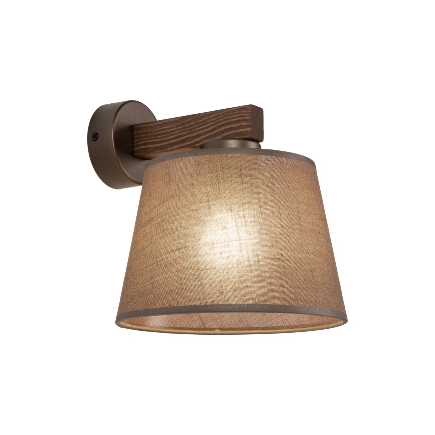 Brilagi - Applique murale LATTE 1xE27/60W/230V pin/marron