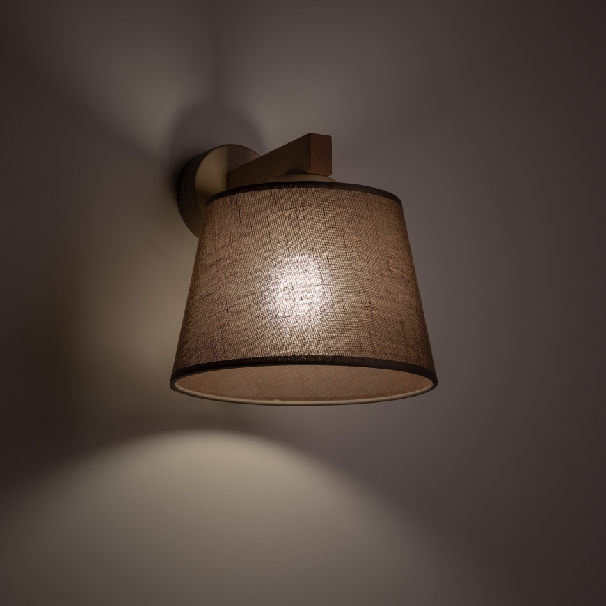 Brilagi - Applique murale LATTE SABIA 1xE27/15W/230V pin/marron