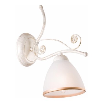 Brilagi - Applique murale LED ANTICO 1xE27/60W/230V 3000K blanc patiné