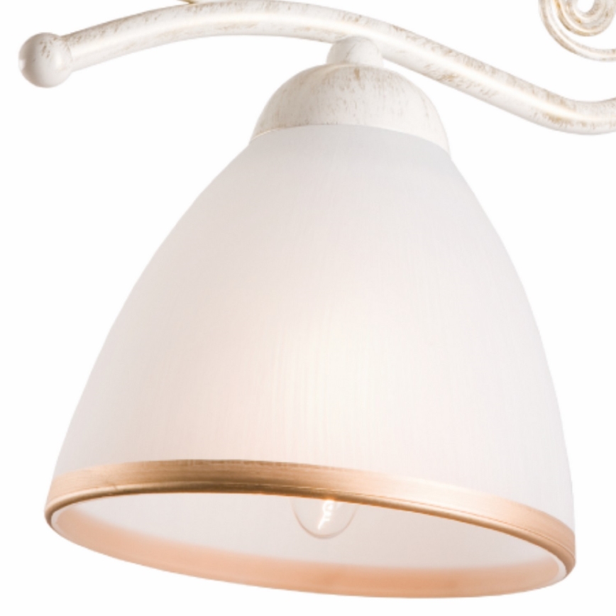 Brilagi - Applique murale LED ANTICO 1xE27/60W/230V patine blanche