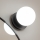 Brilagi - Applique murale LED BALL pour salle de bains, 6W, 230V, 3000/4000/6500K, IP44, noire