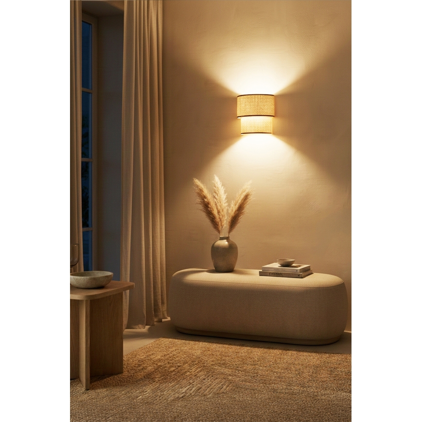 Brilagi - Applique murale LED BOHO ECO 1xE27/10W/230V beige