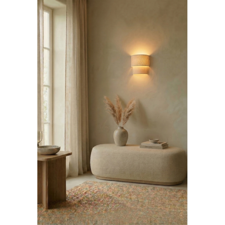 Brilagi - Applique murale LED BOHO ECO 1xE27/10W/230V crème