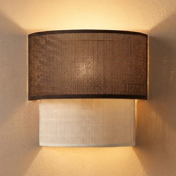 Brilagi - Applique murale LED BOHO ECO 1xE27/10W/230V marron/crème