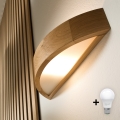 Brilagi - Applique murale LED CARVALHO 1xE27/15W/230V chêne
