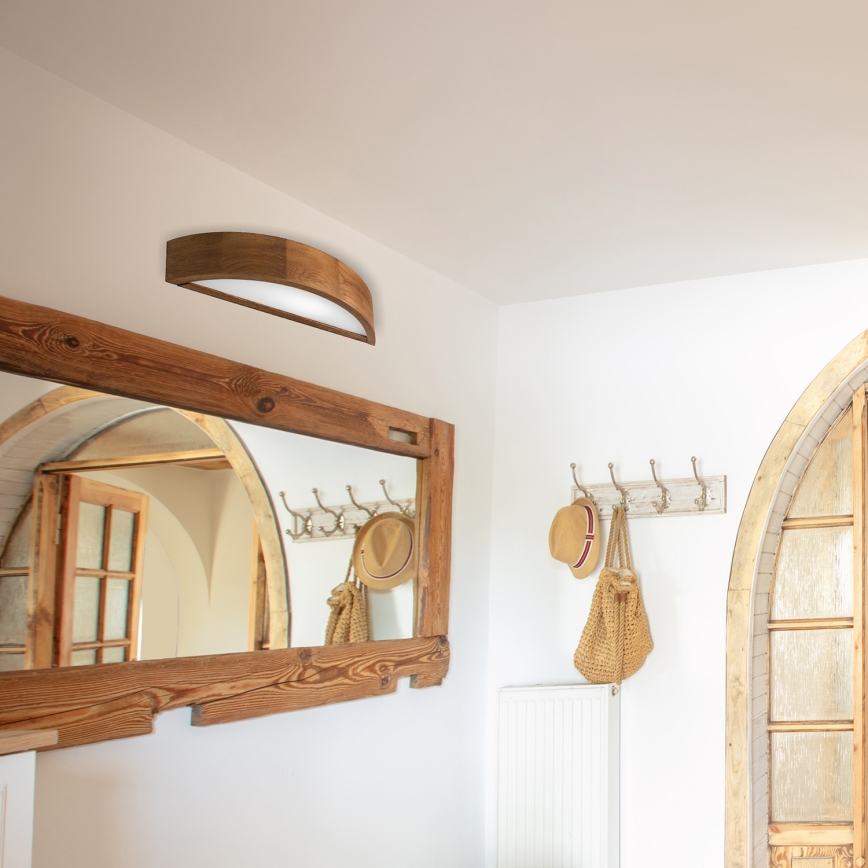 Brilagi - Applique murale LED CARVALHO 1xE27/60W/230V chêne cerise