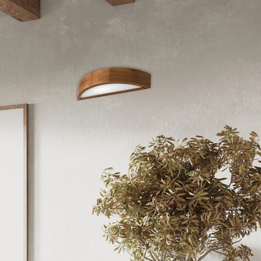 Brilagi - Applique murale LED CARVALHO 1xE27/60W/230V chêne cerise