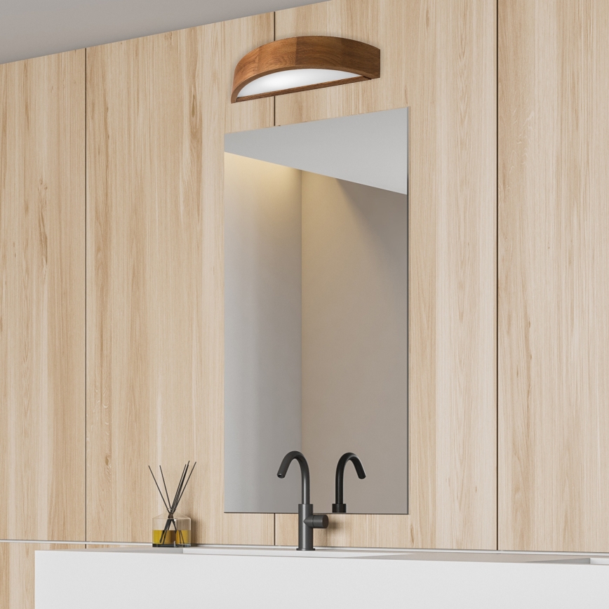 Brilagi - Applique murale LED CARVALHO 1xE27/60W/230V chêne cerise