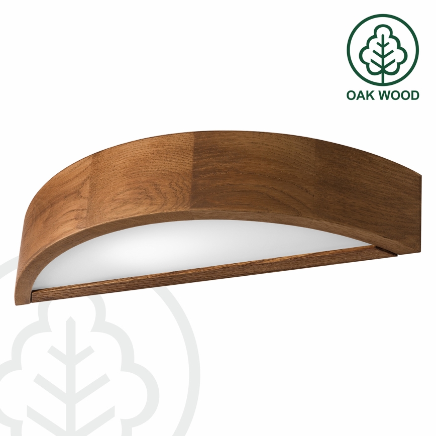 Brilagi - Applique murale LED CARVALHO 1xE27/60W/230V chêne cerise