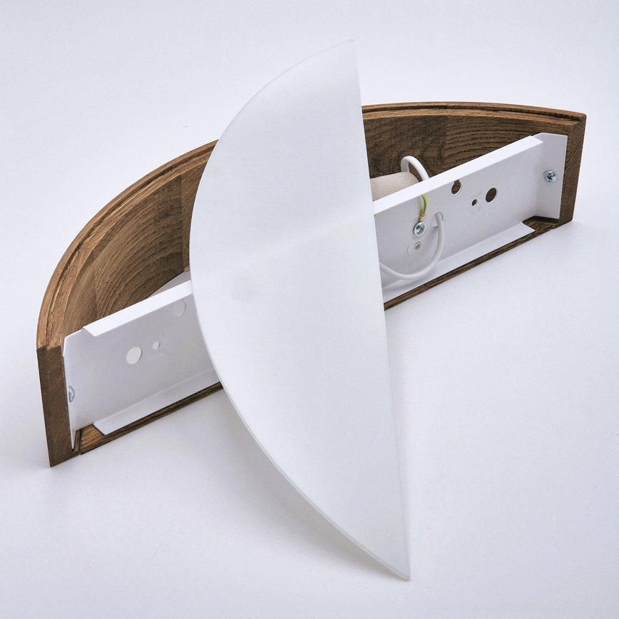 Brilagi - Applique murale LED CARVALHO 1xE27/60W/230V chêne cerise