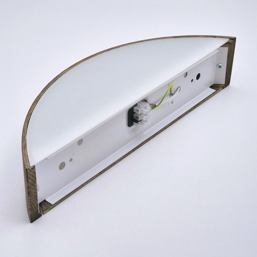 Brilagi - Applique murale LED CARVALHO 1xE27/60W/230V chêne noyer