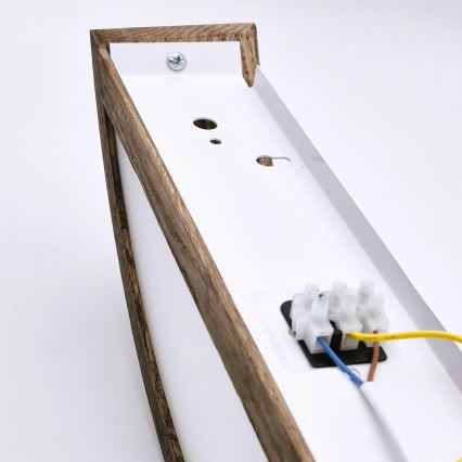 Brilagi - Applique murale LED CARVALHO 1xE27/60W/230V chêne noyer