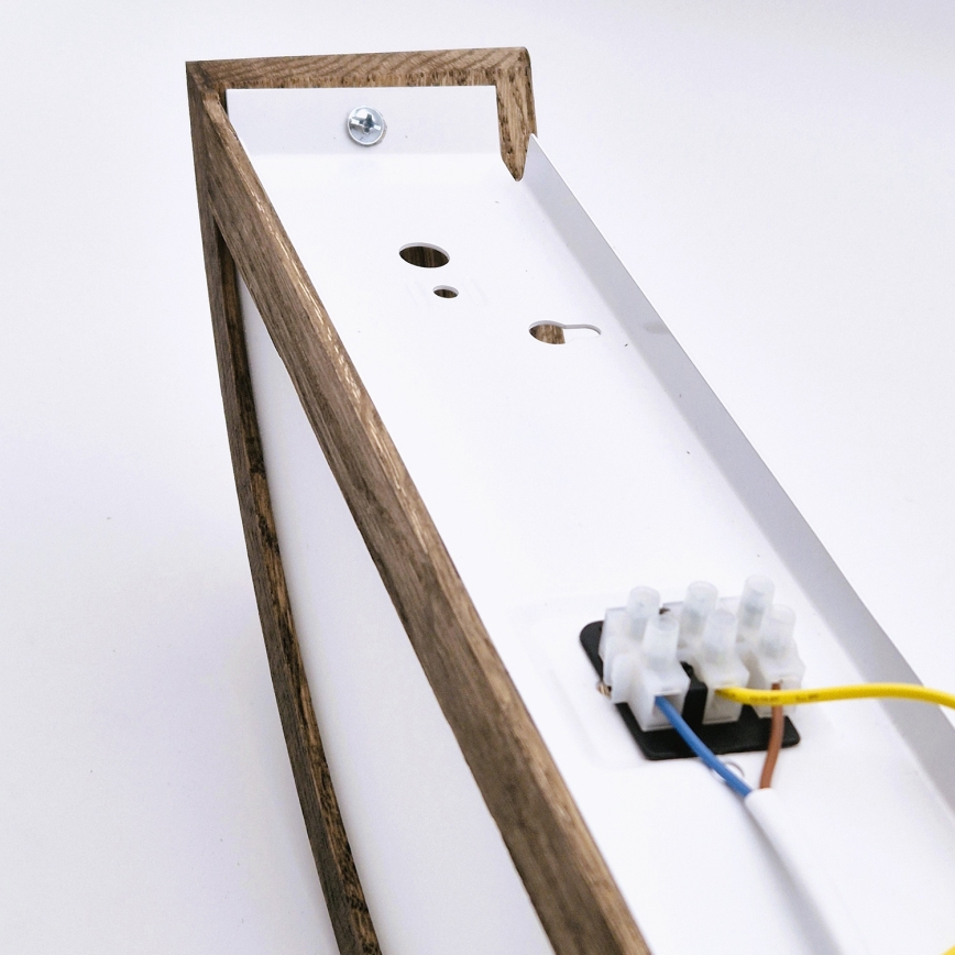 Brilagi - Applique murale LED CARVALHO 1xE27/60W/230V chêne noyer