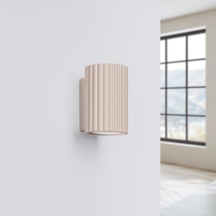 Brilagi - Applique murale LED CRESTO 1 x GU10 / 10 W / 230 V, 10 cm, taupe