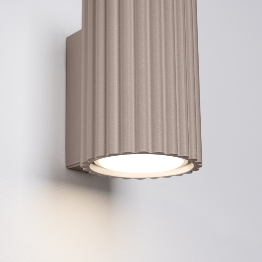 Brilagi - Applique murale LED CRESTO 1 x GU10 / 10 W / 230 V, 10 cm, taupe
