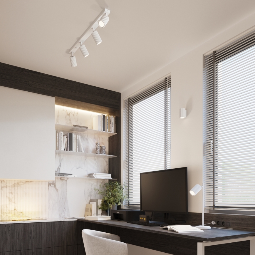 Brilagi - Applique murale LED CRESTO 1xGU10/10W/230V 10 cm blanche