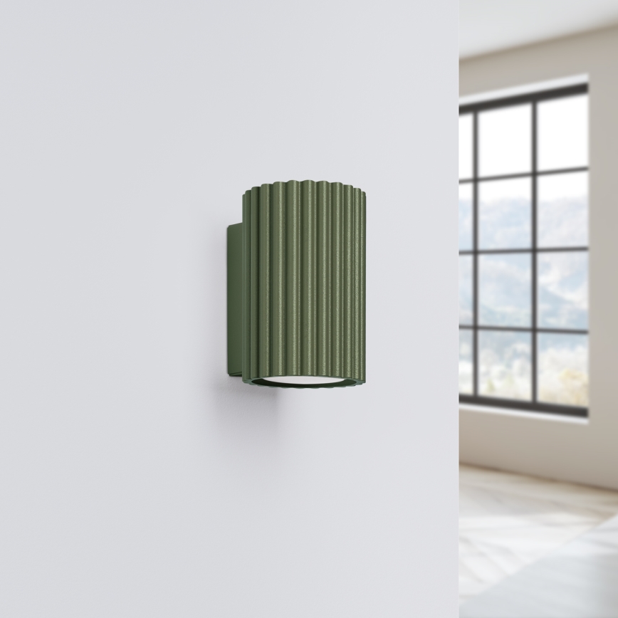 Brilagi - Applique murale LED CRESTO 1xGU10/10W/230V 10 cm verte