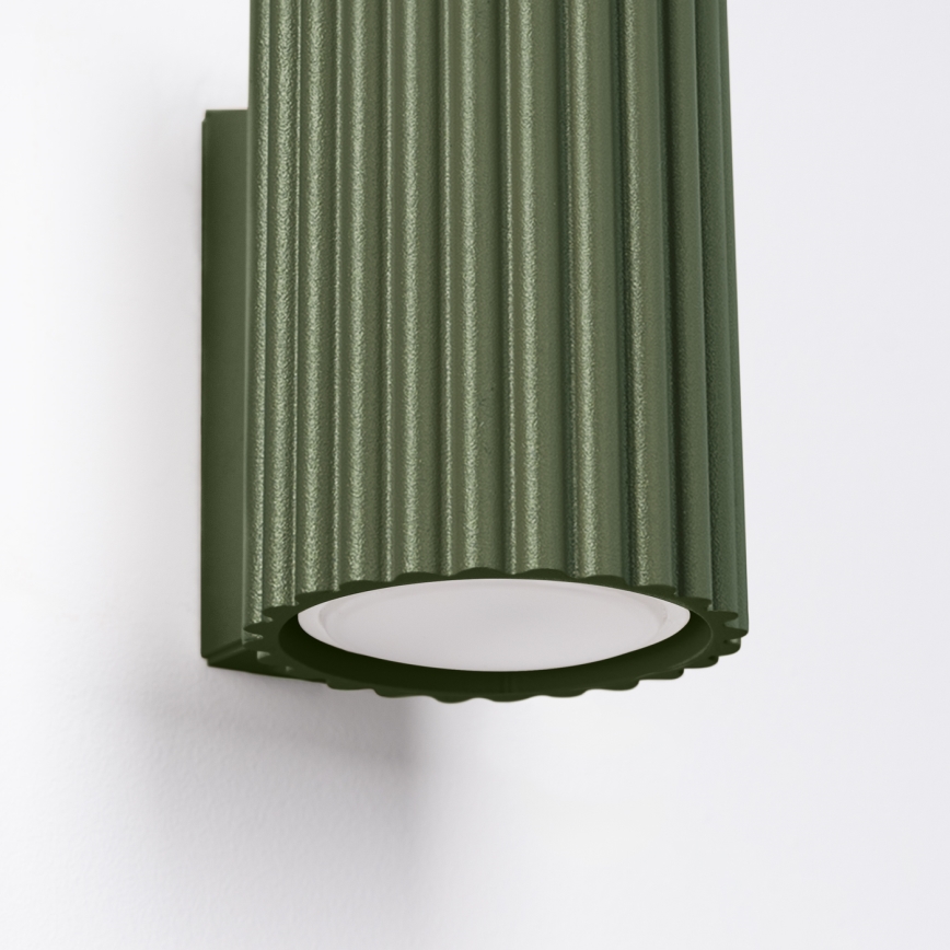 Brilagi - Applique murale LED CRESTO 1xGU10/10W/230V 10 cm verte