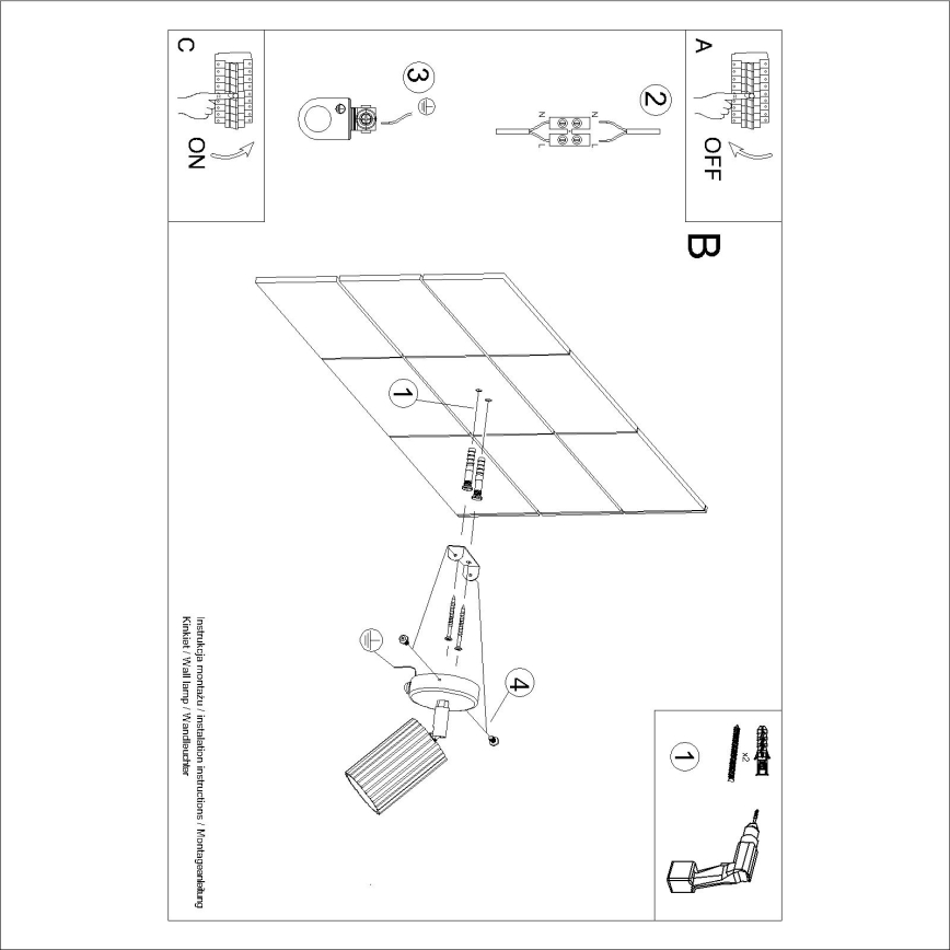 Brilagi - Applique murale LED CRESTO 1xGU10/10W/230V turquoise