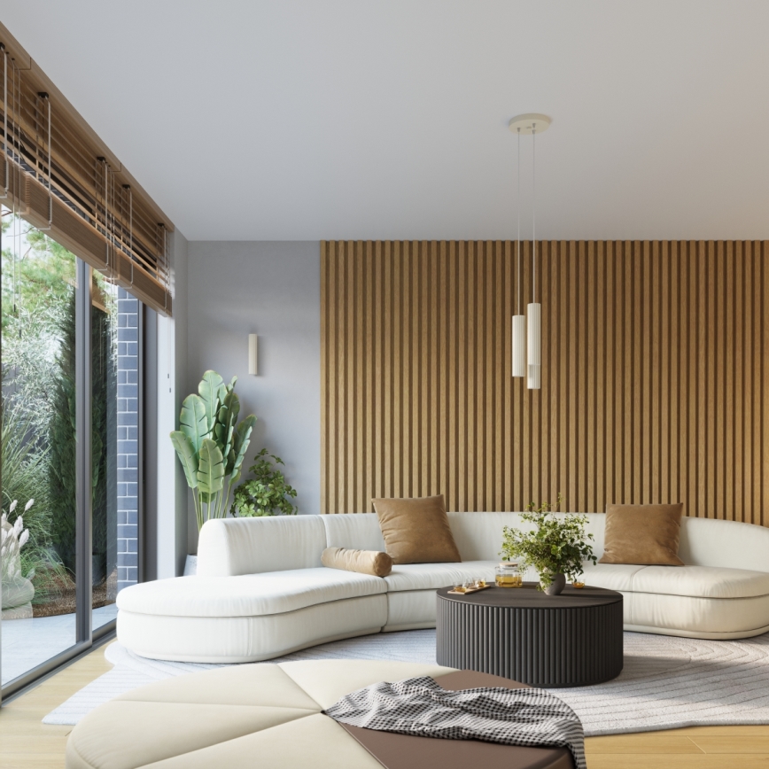 Brilagi - Applique murale LED CRESTO 2x GU10 / 10 W / 230 V 20 cm crème