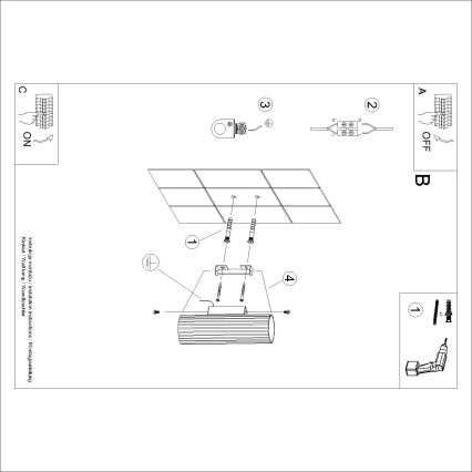 Brilagi - Applique murale LED CRESTO 2xGU10/10W/230V 20 cm rouge