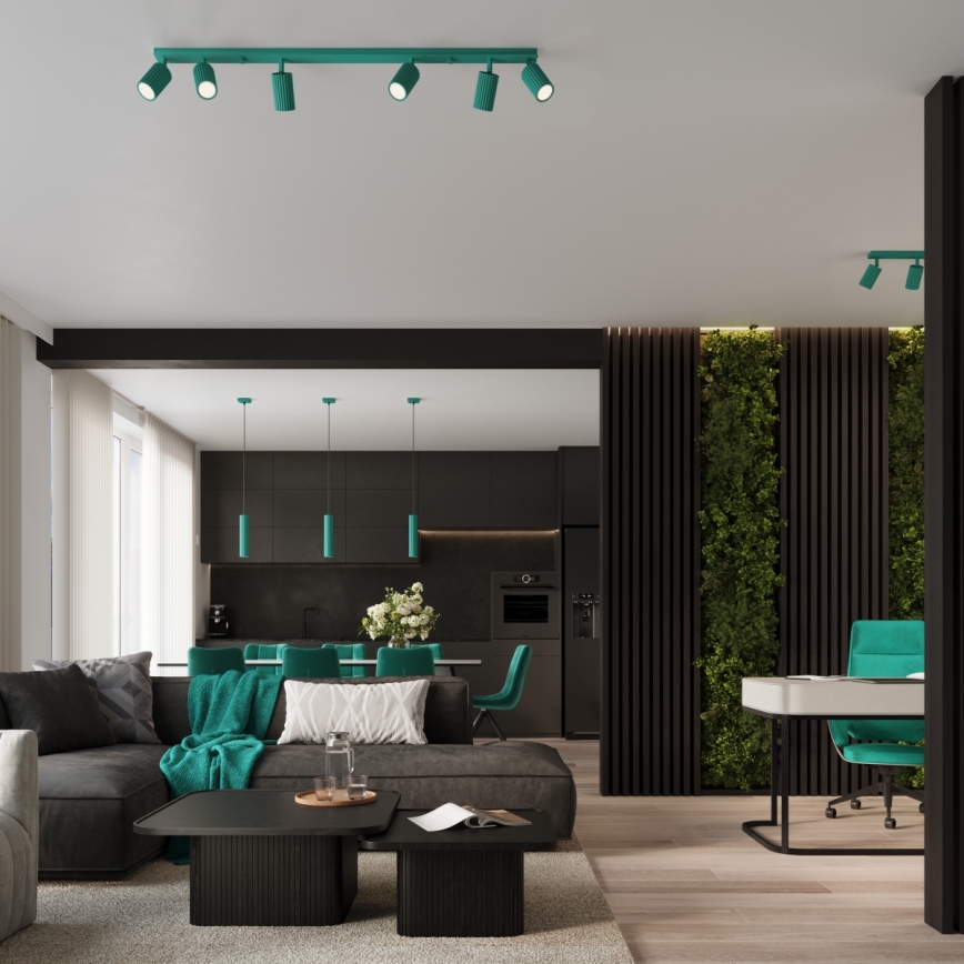 Brilagi - Applique murale LED CRESTO 2xGU10/10W/230V 20 cm turquoise