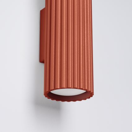 Brilagi - Applique murale LED CRESTO 2xGU10/10W/230V 30 cm rouge