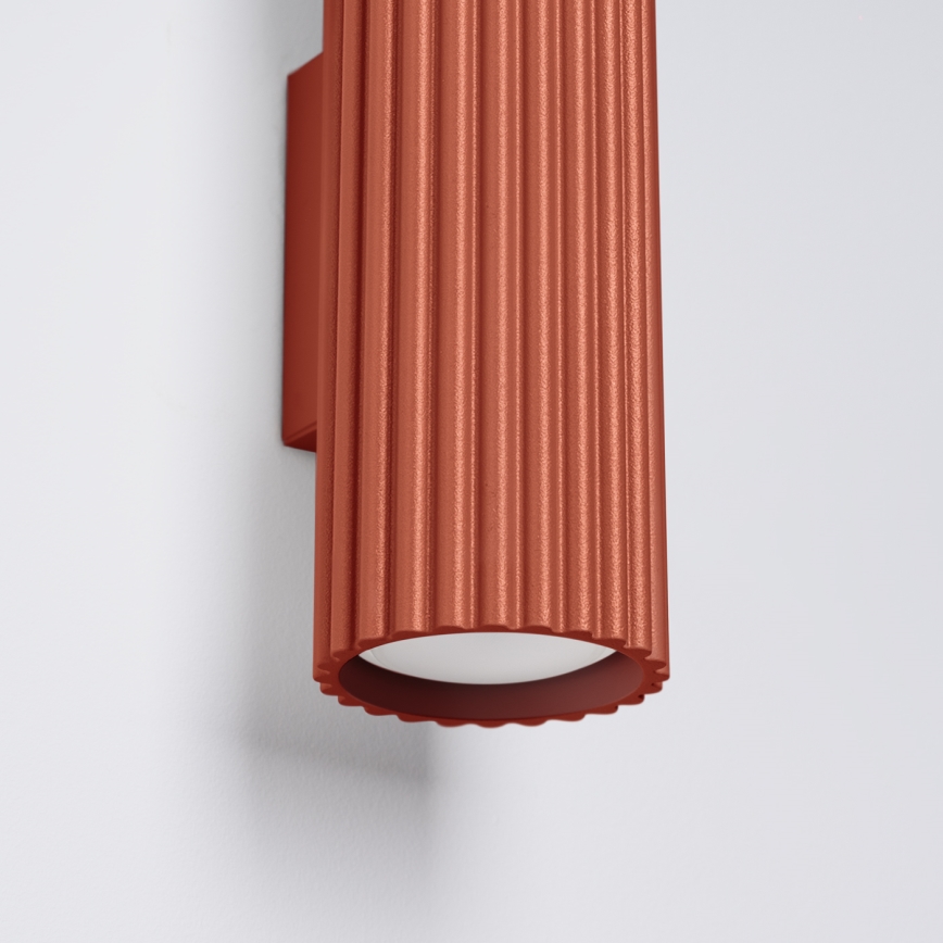 Brilagi - Applique murale LED CRESTO 2xGU10/10W/230V 30 cm rouge