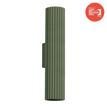Brilagi - Applique murale LED CRESTO 2xGU10/10W/230V 30 cm verte