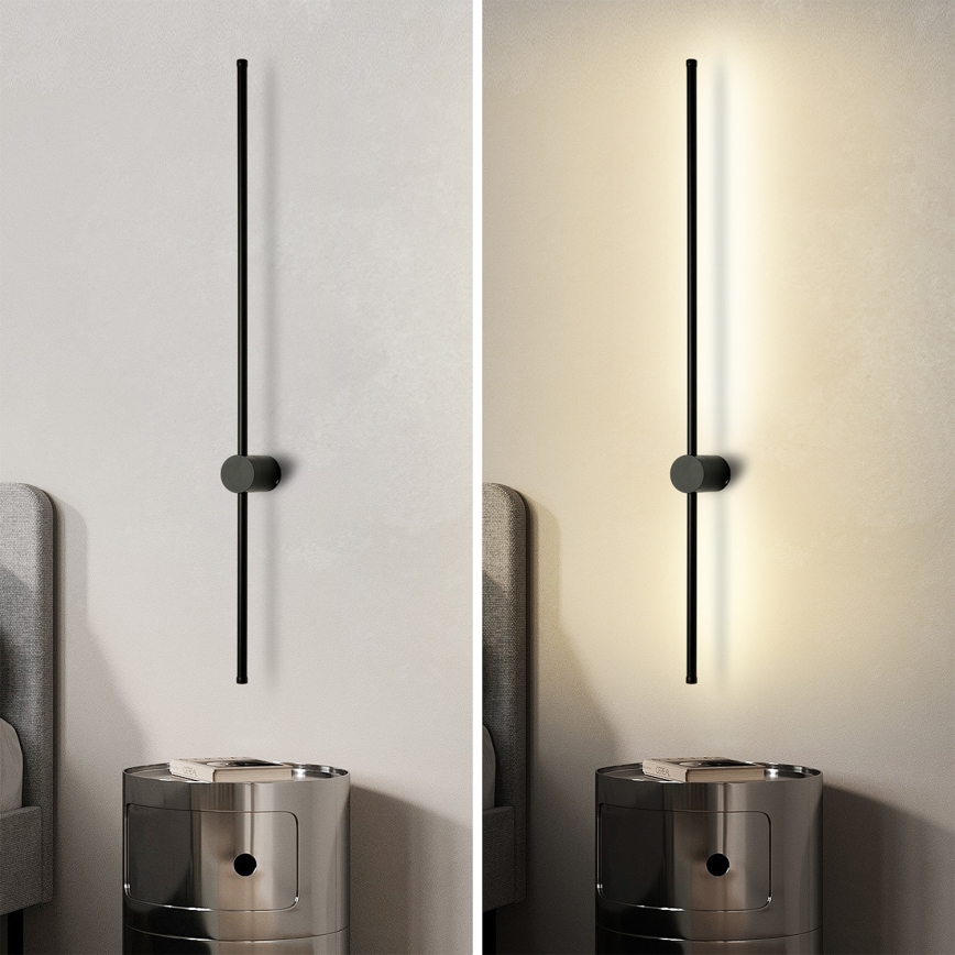 Brilagi - Applique murale extérieure LED AURA LED/20W/230V 3000K IP54 97 cm noire