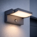 BRILAGI - Applique murale LED d'extérieur avec détecteur de mouvement et capteur crépusculaire ANKLE LED/12W/230V IP65 noire