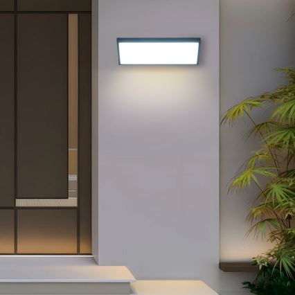 Brilagi - Applique murale extérieure LED avec capteur TRIANGLE LED/42W/230V 45 cm anthracite IP65