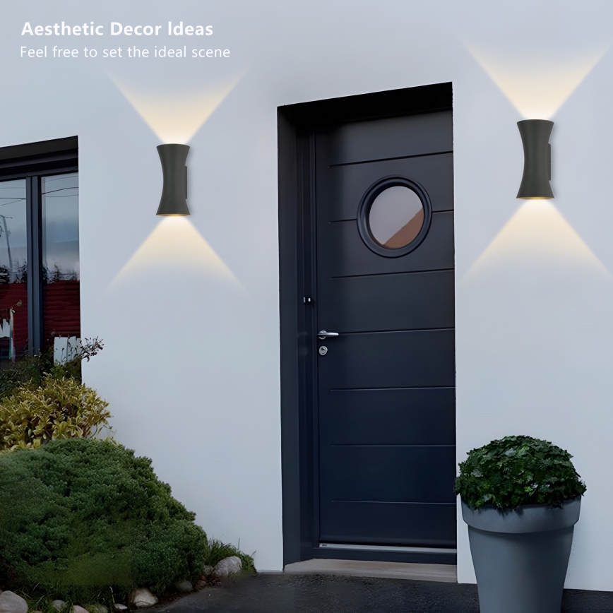 Brilagi - Applique murale LED d'extérieur BICON LED/10W/230V anthracite IP44