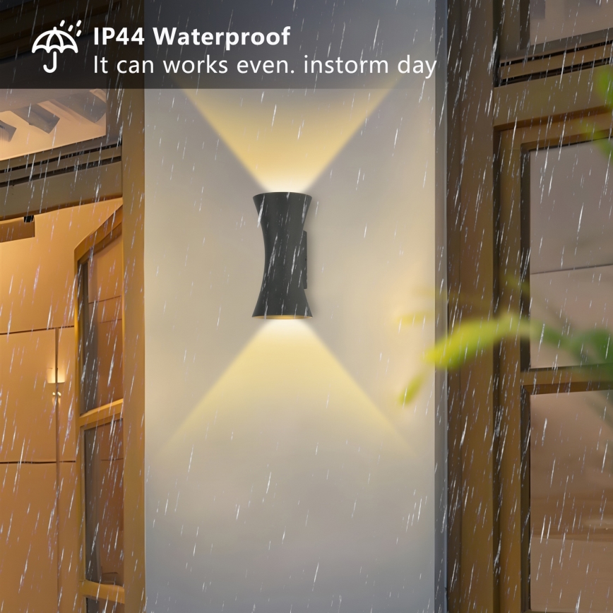 Brilagi - Applique murale LED d'extérieur BICON LED/10W/230V anthracite IP44