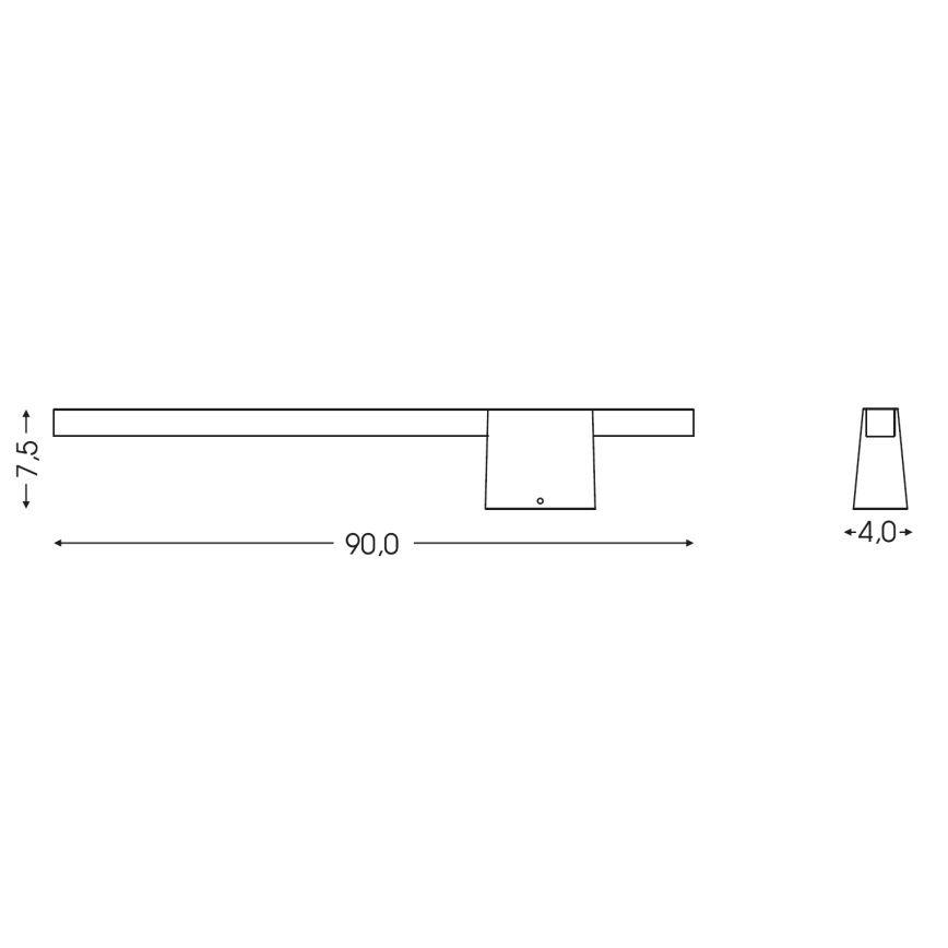 BRILAGI - Applique murale LED d'extérieur VELORA LED/12W/230V 90 cm IP44 anthracite